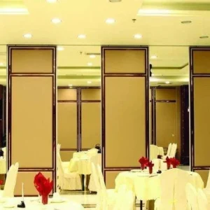 Melamine Finished Almirah Wooden Partition Wall Aluminium Frame For Bnaquet Hall