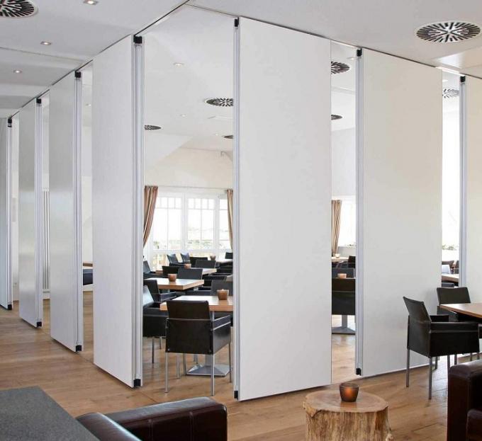 Melamine Finished Sliding Partition Walls Top Hanging System For Classroom 1