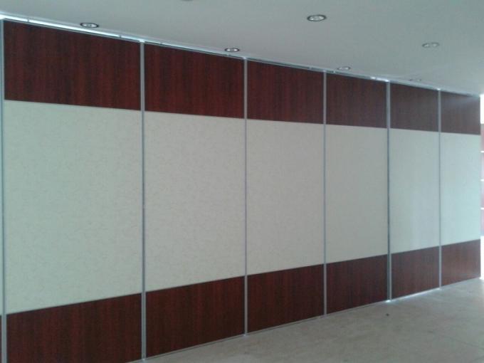 Melamine Finished Sliding Partition Walls Top Hanging System For Classroom 0