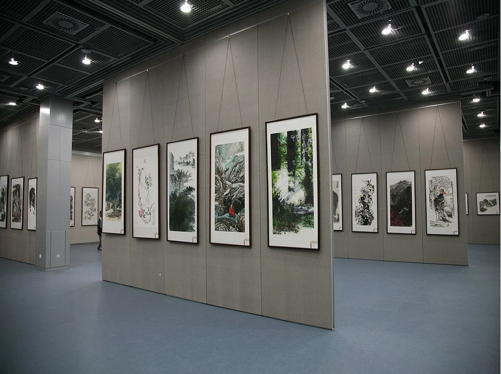 Melamine Surface Banquet Hall Operable Partition Walls Floor To Ceiling Hanging System