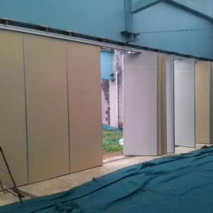 Melamine Surface Banquet Hall Sliding Partition Walls , Soundproof Room Dividers