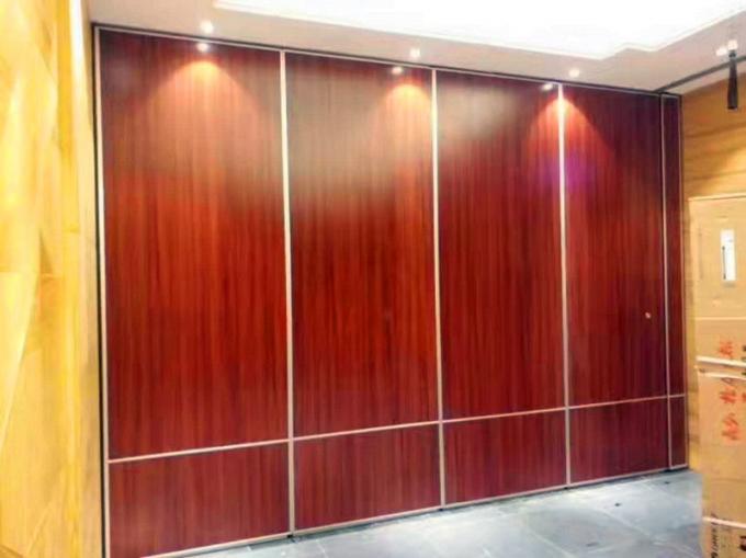 Melamine Surface Banquet Hall Sliding Partition Walls , Soundproof Room Dividers 0