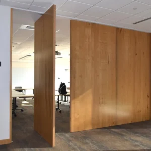 Melamine Surface Folding Sound Proof Wooden Partition Walls For Restaurant