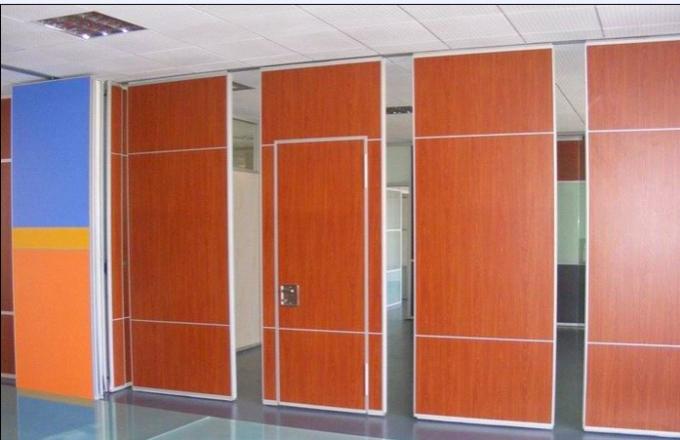 Melamine Surface Interior Door Sliding Wall Track MDF Movable Partition for Indian Restaurant 0