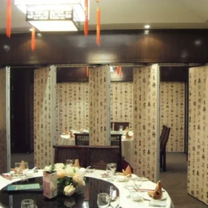 Melamine Surface Movable Banquet Hall Partition Wall , Sliding Acoustic Room Dividers