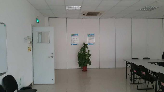 Melamine Surface Movable Banquet Hall Partition Wall , Sliding Acoustic Room Dividers 0