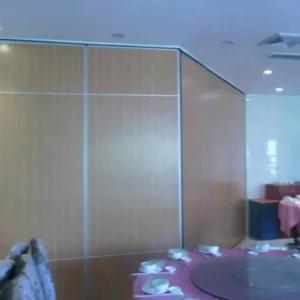 Melamine Surface Operable Sliding Doors / Folding Room Dividers for Hotel