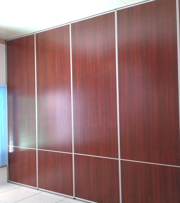 Melamine Surface Operable Sound Proof Partition Wall For Classroom / Hotel 0