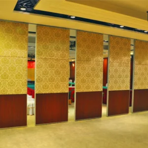 Melamine Surface Wall To Wall Sliding Door Acoustic Folding Partitions For Banquet Hall