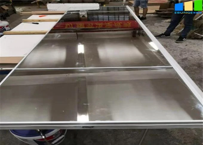 Mirror Surface Soundproof Movable Panel Folding Partition Wall For Gym Dance Room 0