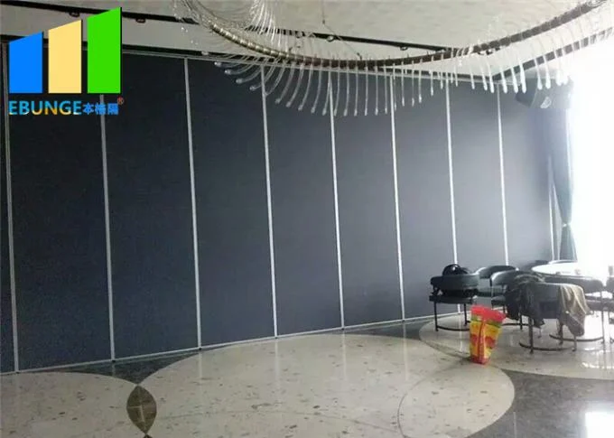 Mobile Acoustic Hotel Fabric Folding Partition Walls For Function Hall 0