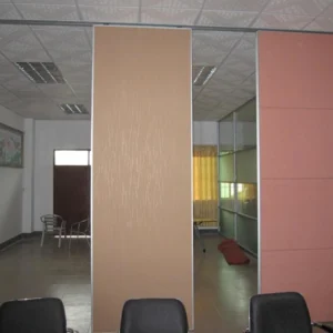 Mobile Wall Hotel Sound Proof Partitions Panel Thickness 65mm Laminated Board
