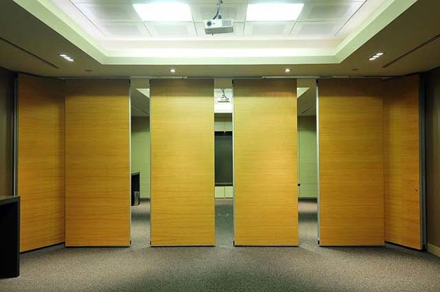 Modern 85 Mm Operable Partition Walls / Movable Sound Insulation Wall 0