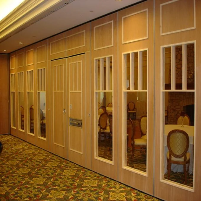 Modern Folding Dance Studio Soundproof Partition Wall With Pass Door 1