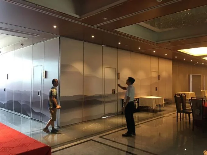 Modern Hotel Movable Wall Acoustic Partition Wall Aluminium Sliding Track 1