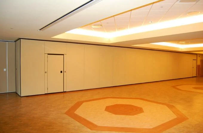 Modern Hotel Sliding Acoustic Partition Wall Melamine Surface Hanging System 1