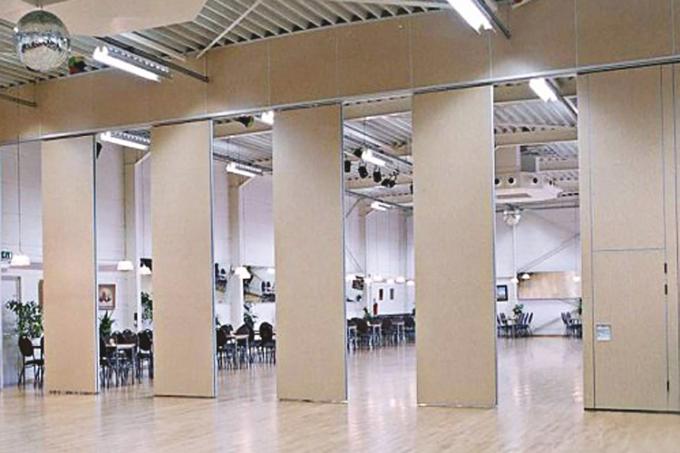 Modern Movable Wooden Partition Wall For Hotel Decorative 500mm Width 0