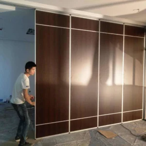 Movable Acoustic Division Classroom Sliding Partition Walls Floor To Ceiling Thickness 85 Mm