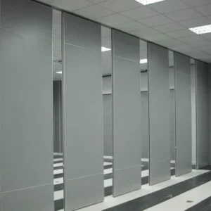 Movable Acoustic Wooden Partition Wall Commercial Furniture Aluminum Frame
