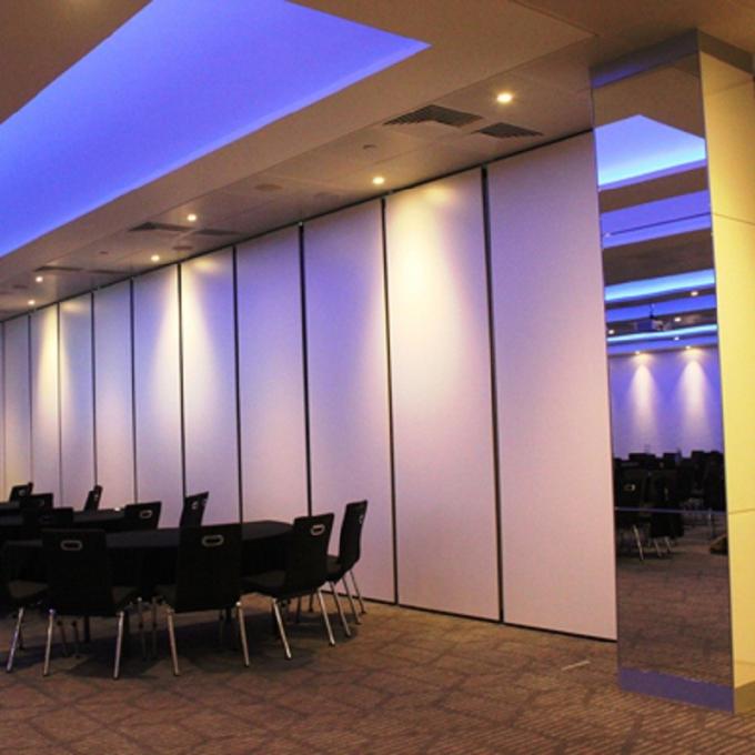 Movable Ceiling Track Sliding Folding Soundproof Wood Partition Door For Banquet Hall 1