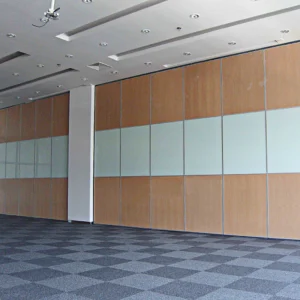Movable Conference Center Mobile Divider Modular Acoustic Folding Screen Glass Partition Wall For Hospital