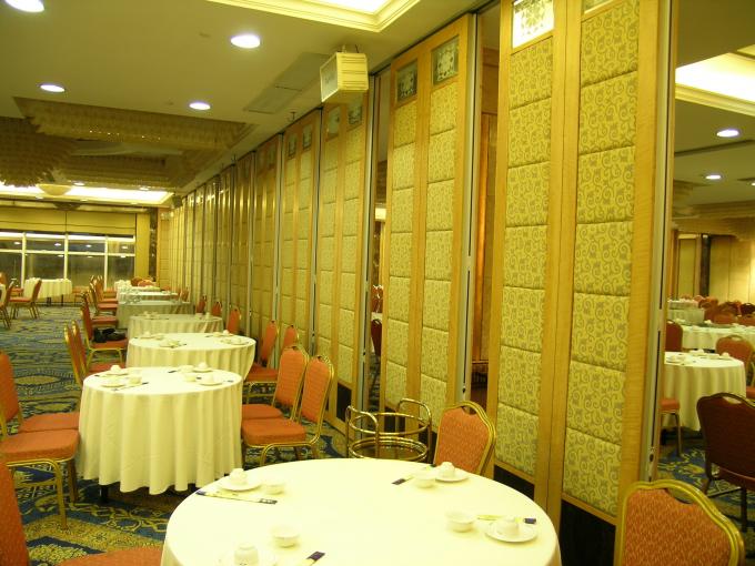 Movable Demountable Sliding Partition Walls 85MM Thickness PU Leather Surface 0