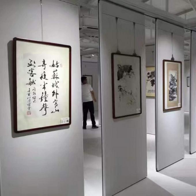 Movable Fabric Finish Removable Exhibition Acoustic Fiber Fireproof Partition Wall For Hotel 1