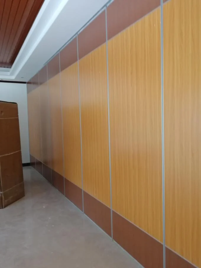 Movable Folding Partition Wall System Aluminium Frame Melamine Finish 1