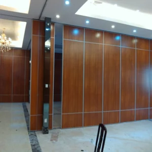 Movable Office Wooden Profiles Aluminum Sliding Wall Partitions For Ballroom