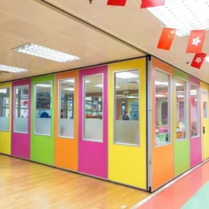 Movable Operable Sliding Folding Partition Walls For Classroom 85mm Width