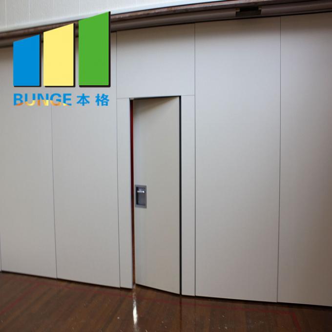 Movable Partition System Acoustic Sliding Walls With Door For Convention Hall 1