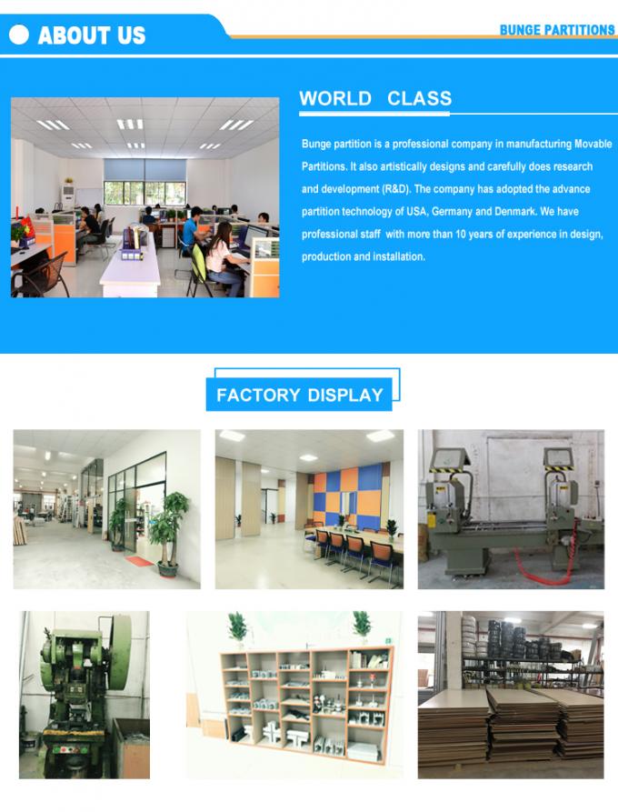 Movable Partition Walls Hotel Lobby Hall Sliding Soundproof With Fireproof 2