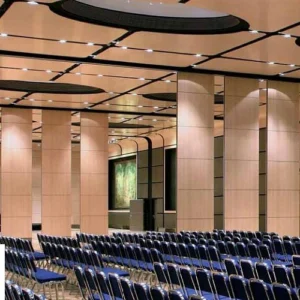 Movable Room Divider Operable Walls With Fabric MDF Hard Cover For Convention Centers