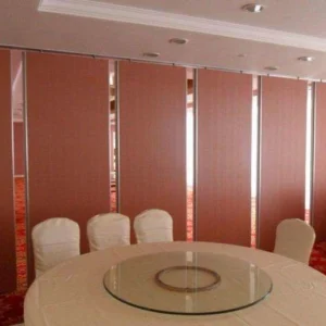 Movable Sliding Sound Proof Partitions Fire Resistant Melamine Surface
