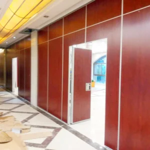 Movable Sound Proof Folding Partition Wall 65 Mm Thickness Melamine Finishing