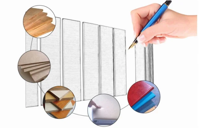 Movable Soundproof Folding Room Partitions Aluminum Frame + Board Structure 12