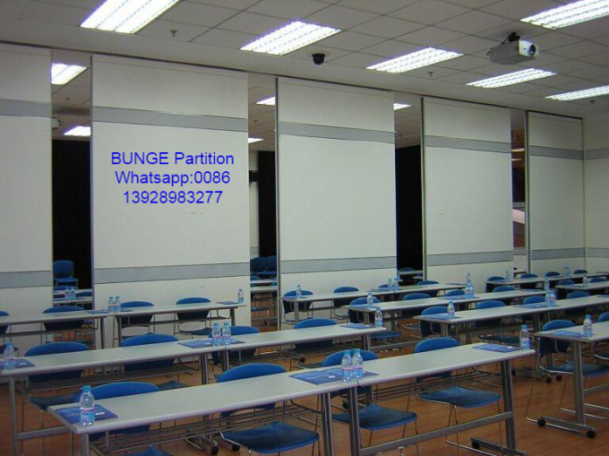 Movable Soundproof Office Partition Walls With Aluminum Sliding Tracks System 2