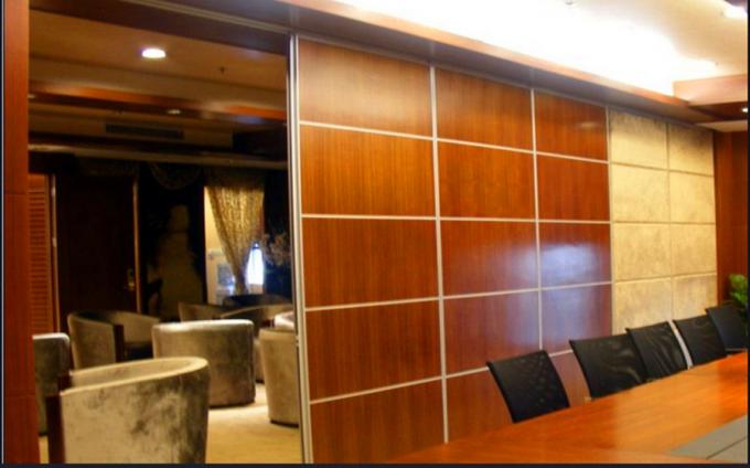 Movable Track Office Partition Wall Fabric Surface Aluminium Folding Door System 0