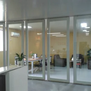 Moving Office Glass Partition Walls , Hall Folding Glass Walls