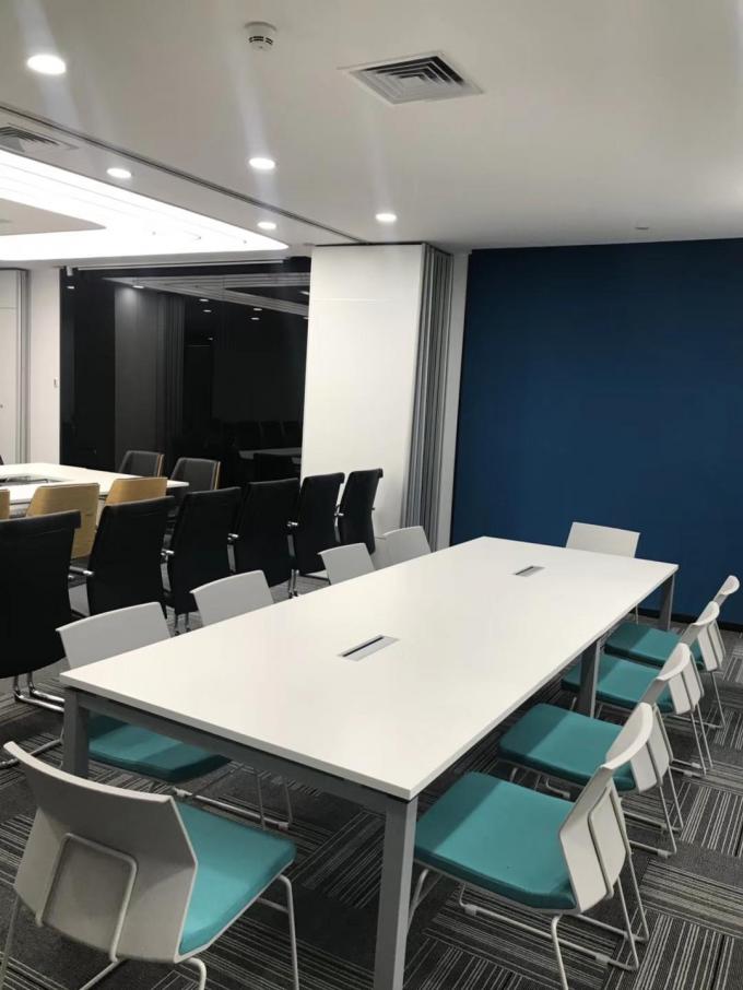 Multi Color Commercial Floor To Ceiling Room Partitions MDF Board + Aluminium Material 0