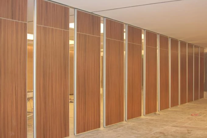 Multi Color Fabric Surface Office Partition Wall With Sliding Aluminium Door 1