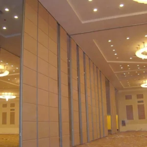 Multi Color Fabric Surface Office Partition Wall With Sliding Aluminium Door