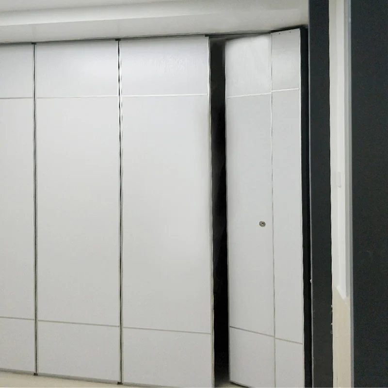Multi Color Melamine Surface Sliding Partition Walls Commercial Position