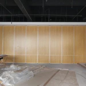 Multi Color Restaurant Partition Wall System With Aluminium Trolley Sliding Folding Doors