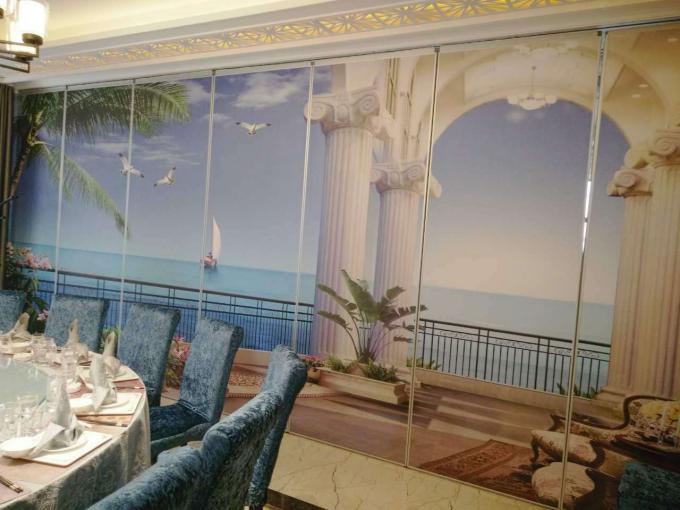 Multi Color Soundproof Movable Divider Walls With Sliding Aluminium Track 1