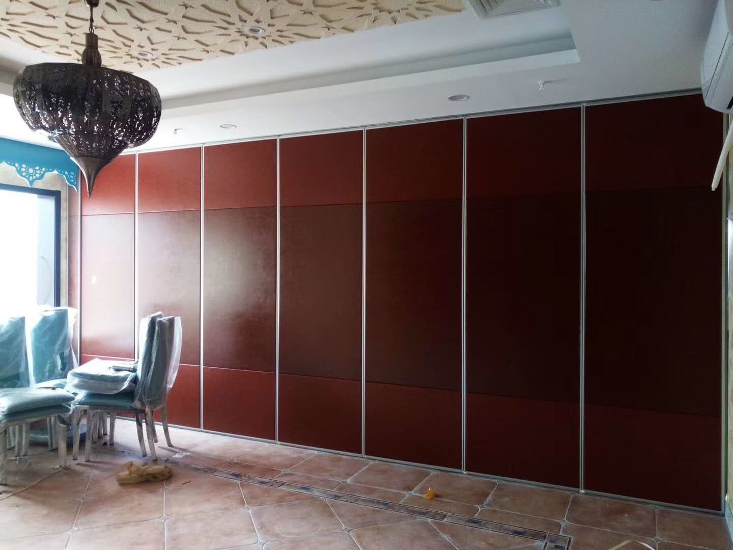 Multi Color Surface Acoustic Folding Movable Partition Walls Office Soundproof Room Divider