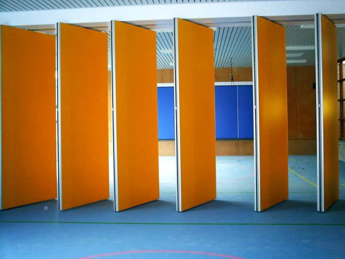 Multi Color Top Hanging Ceiling System Foldable Partition Wall Panel For Training Room 0