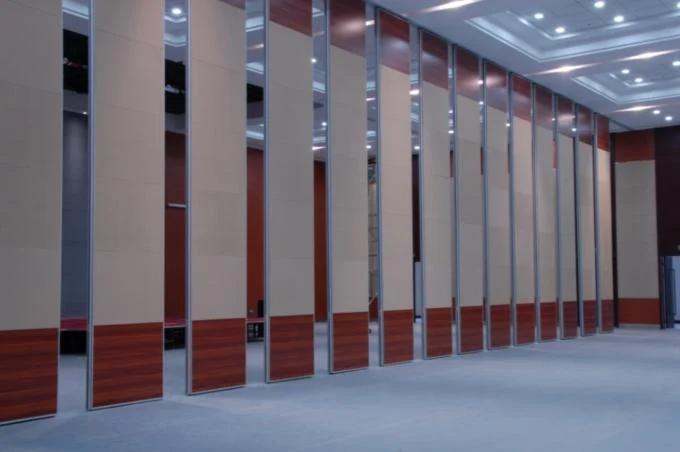 Multi Color Wooden Removable Folding Partition Walls For Exhibition Aluminium Frame 0