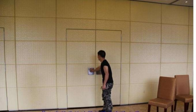 Multi - Function Room Folding Sound Proof Partition Walls With Aluminum Tracks Rollers 1