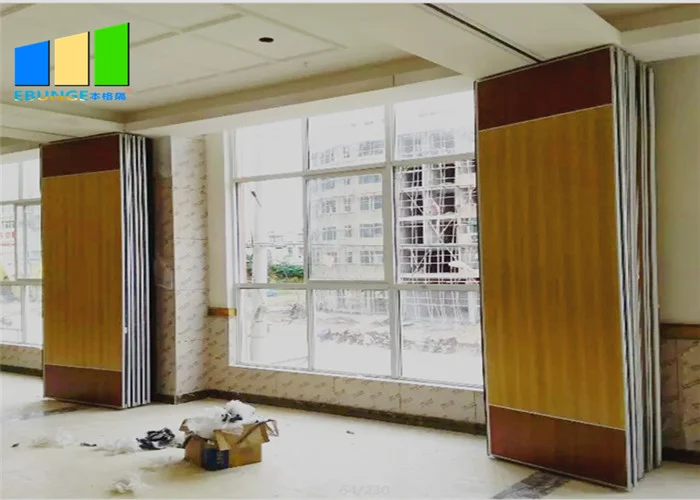 Nigeria Hotel Movable Partition Wall Acoustic Wooden Hanging Folding Partition Wall With Variety Color